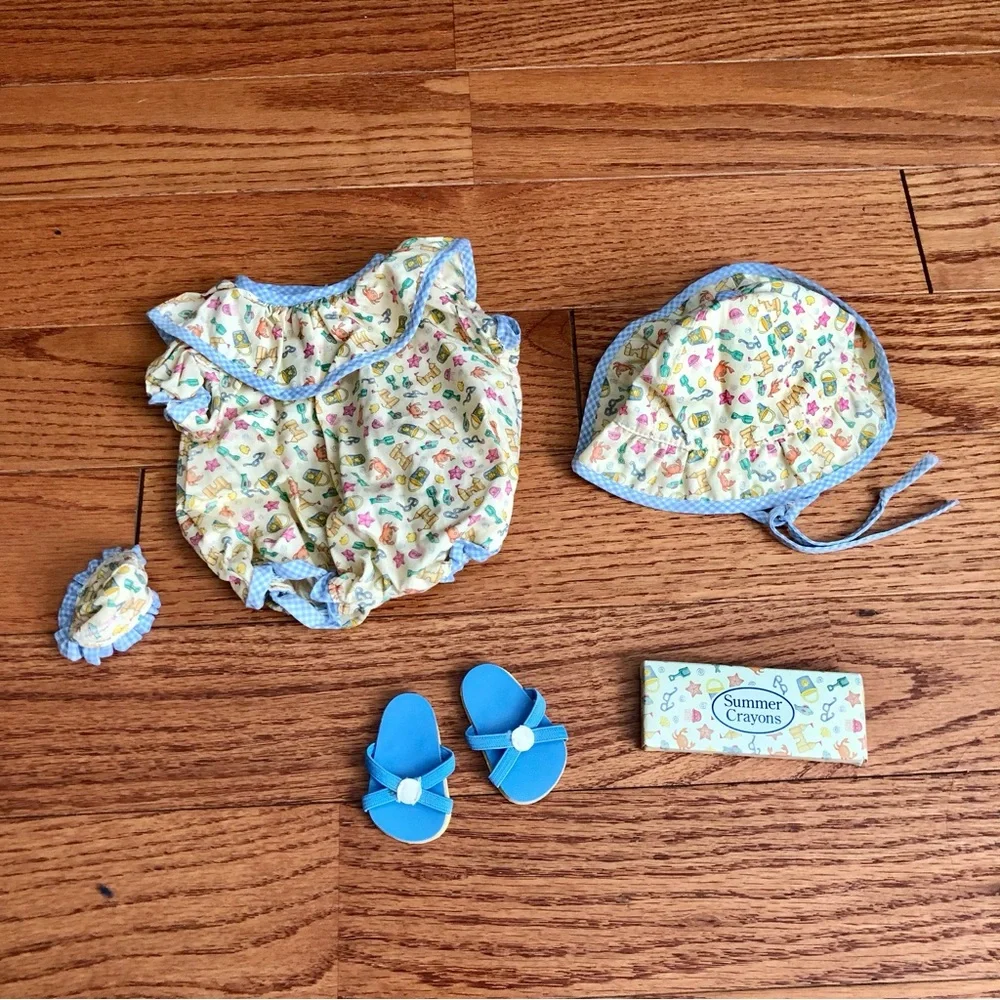 American Girl Bitty Baby Retired Beach Sandcastle Bucket and Shovel Play Set